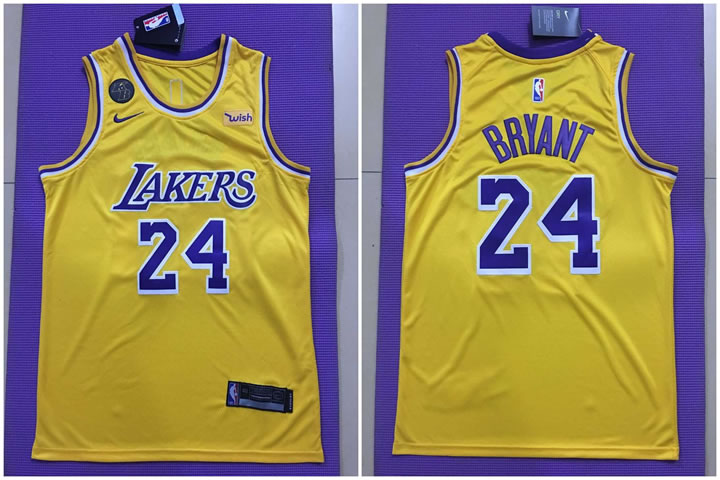Lakers 24 kobe Bryant Yellow Commemorative Edition Nike Swingman Jersey,We sell and wholesale Lakers 24 kobe Bryant Yellow Commemorative Edition Nike Swingman Jersey on line form chian!